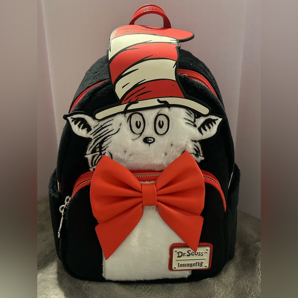 Loungefly Exclusive Cat in the Hat Backpack NWT